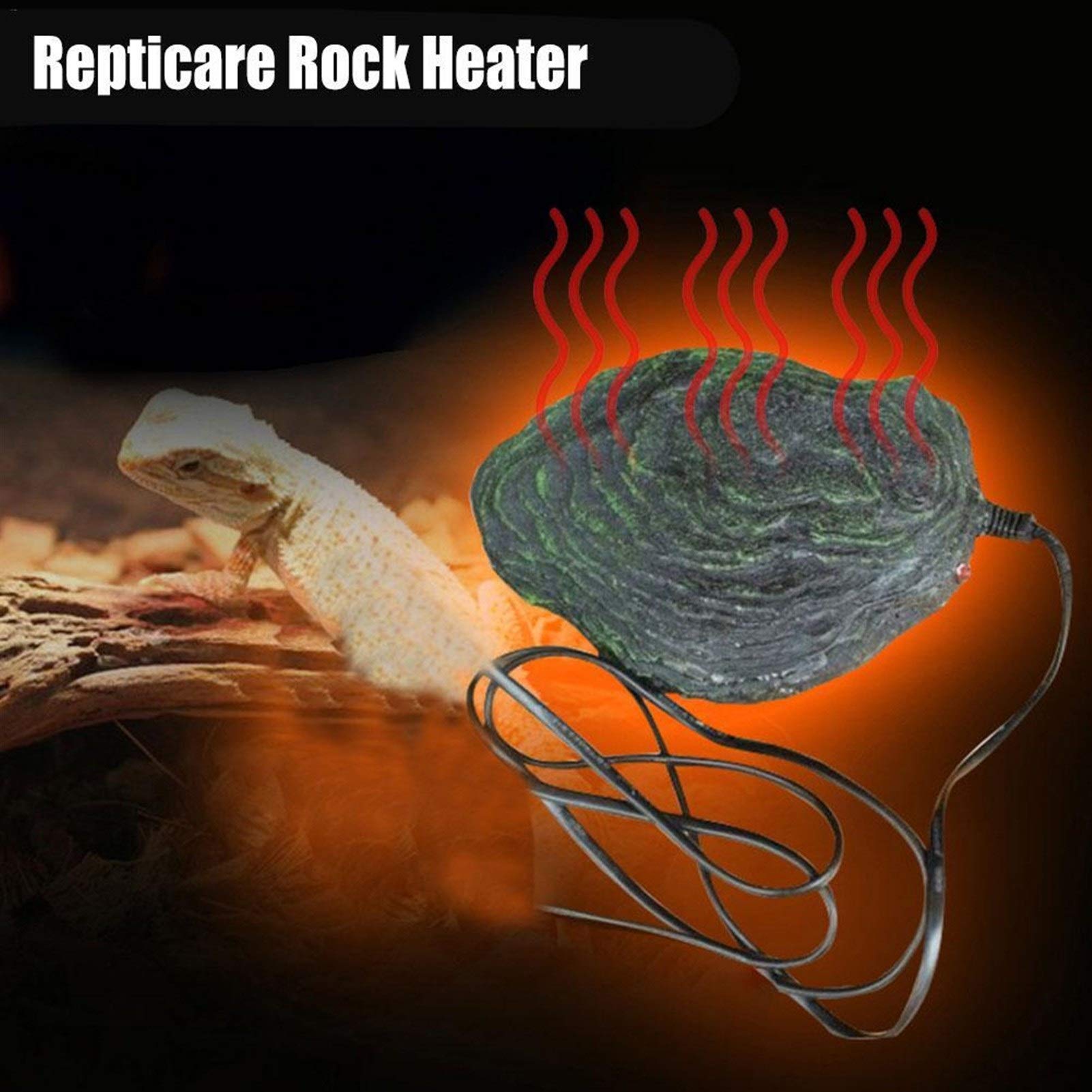 Riscaldatore per Animali Domestici Rettile Pet Riscaldamento Pietra Heat Wave Isolamento Bacino Hole Cave Ramo dell'apparecchiatura Repticare Roccia Heater Roccia Heatwave Pietra