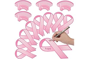 Fulmoon Breast Cancer Paper Ribbon for Awareness and Fundraising