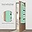Univivi 5-Shelf Fabric Door Storage Over Door Hanging Organizer with 4 Large Pockets and 3 Small PVC Pockets Nursery Closet Cabinet Wall Mount Hanging Storage Organizers for Baby Nursery (Green)