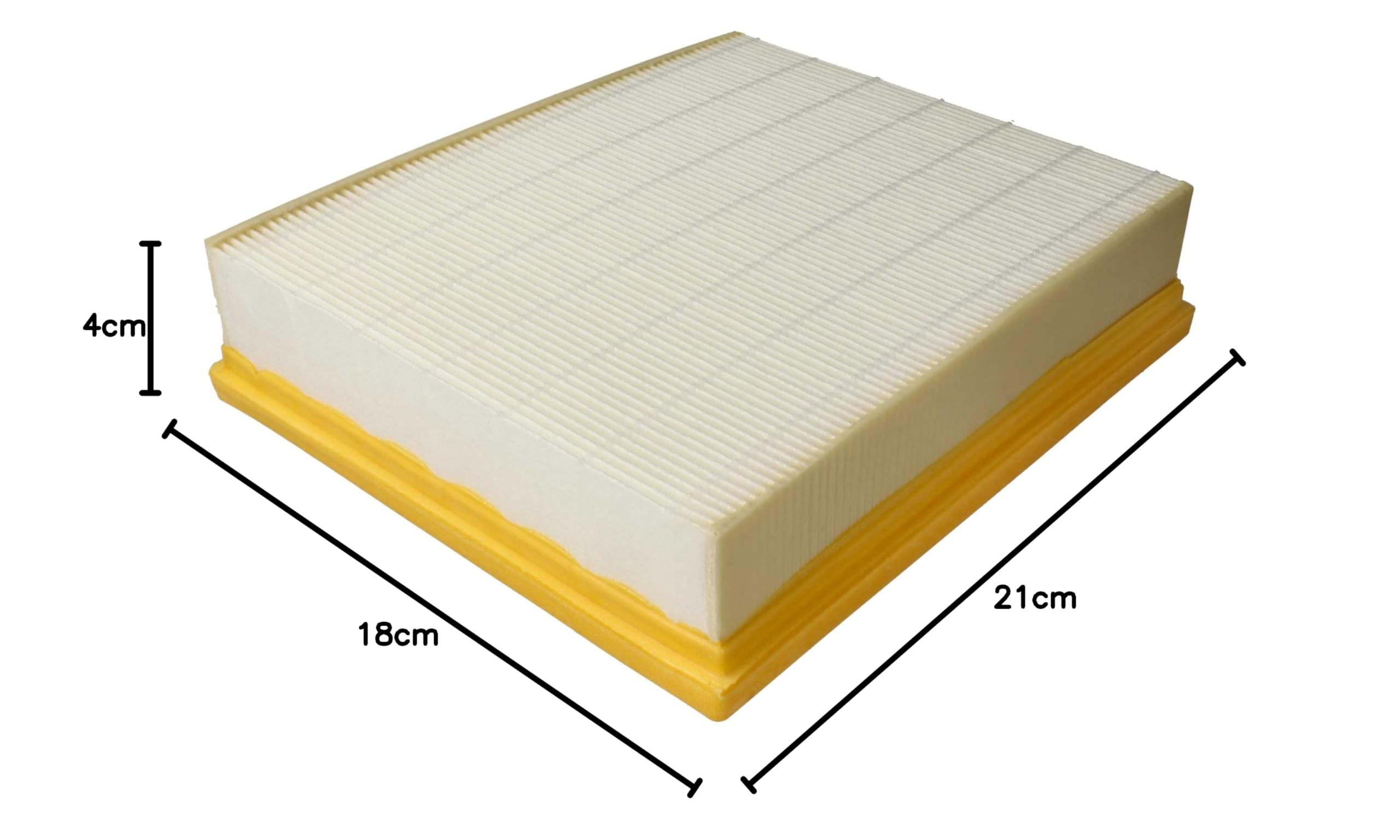 vhbw 3x filtre compatible avec Lidl Parkside PPWD 30 A1 aspirateur - filtre HEPA jaune