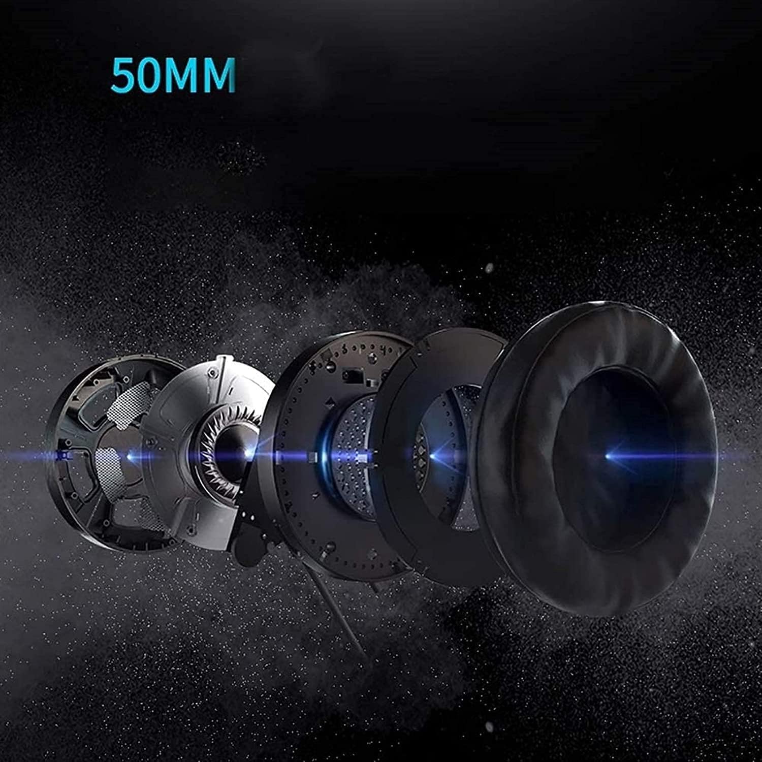 Cuffie da Gioco con Audio Surround 7.1, Una Cuffia con Microfono con cancellazione del Rumore e Luce RGB, Cuffie da Gioco for Computer