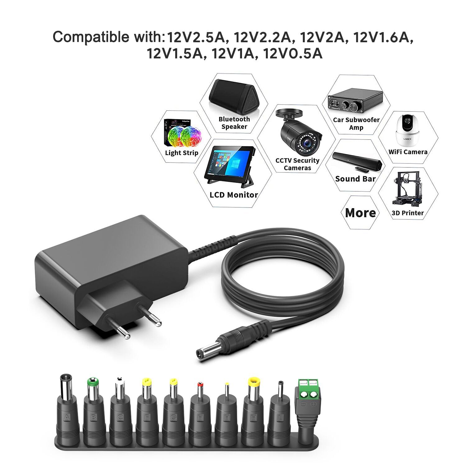 TOP CHARGEUR * Netzteil-Ladegerät 12V Pour Clavier Alesis Melody 61