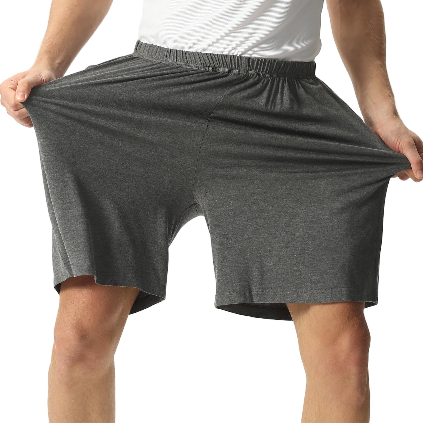 lovinpet Men's Cotton Shorts, PJ's for Men, Men's Basketball Shorts, 5" Inseam Sleep Bottoms with Pockets, 3XL–6XL-picture-24