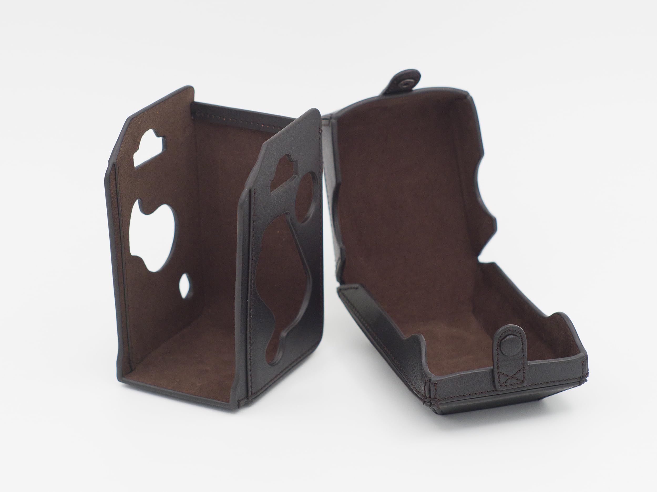 Custodia protettiva completa in pelle per Rolleiflex 2.8F 2.8E 2.8D, 3.5F, 3.5E, 3.5D e compatibile con Rolleikin 35 mm Kit adattatore pellicola, Marrone scuro, Custodia protettiva leggera