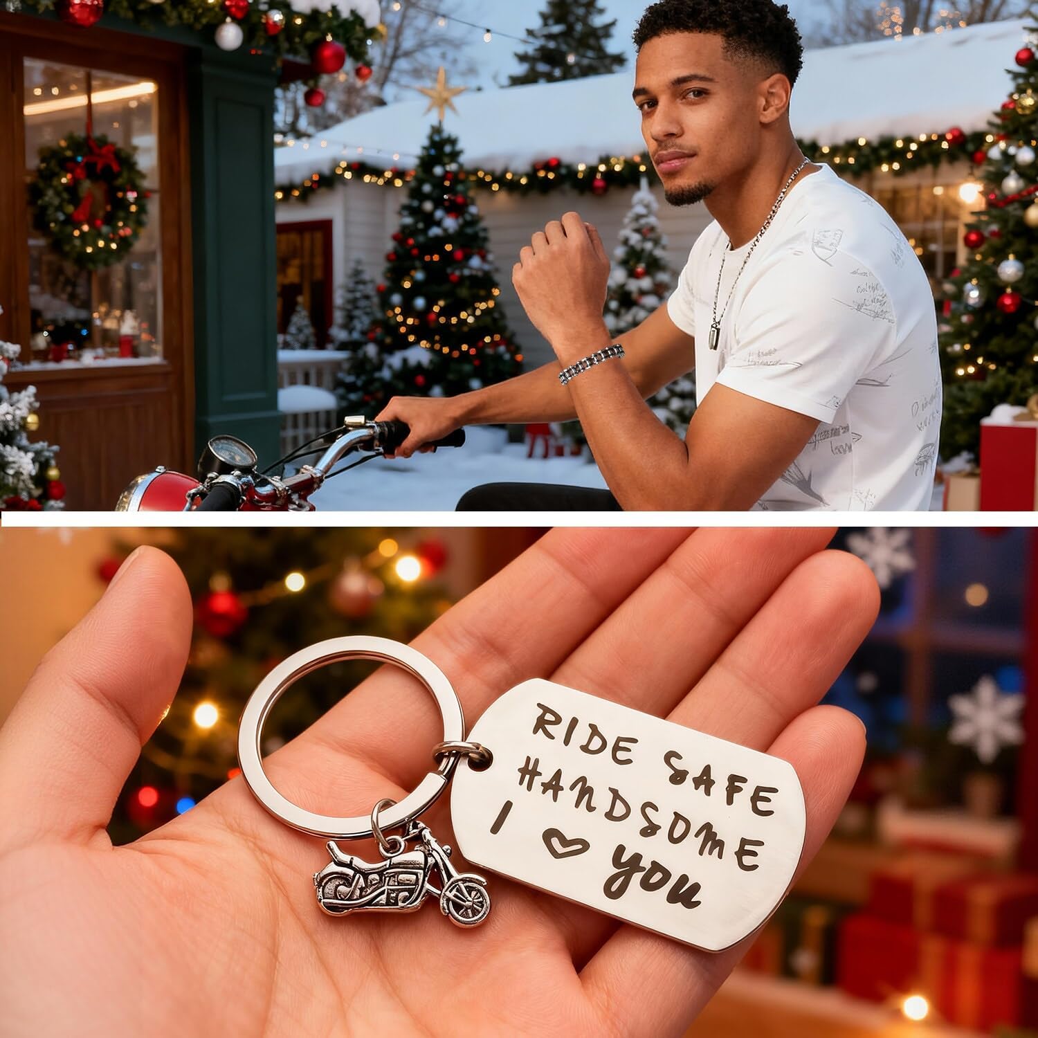 Ithmahco Valentines Day Funny Motorcycle Gifts for Him, Valentines Birthday Gifts for Motorcycle Lovers Riders Men Dad Boyfriend Husband, Biker Gift for Dad Uncle Brother Teen boy Friend Coworker - Image 4