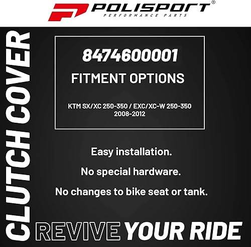 Miniatura 3 de Polisport Protector de tapa de embrague (NEGRO) Para 08-12 KTM 300XC