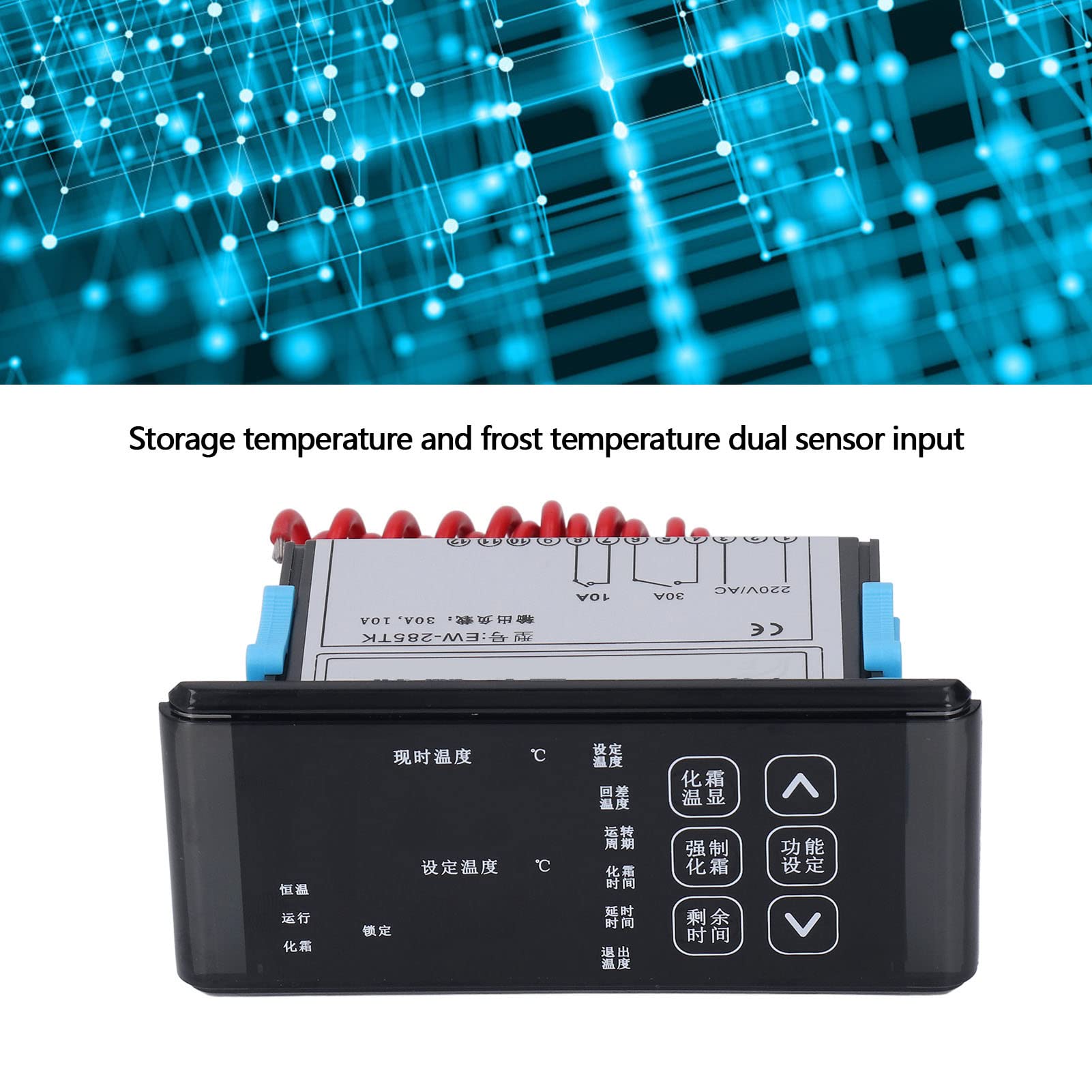 Tyenaza regulator temperatury chłodni cyfrowy termostat regulator temperatury odszraniania chłodzenia z panelem dotykowym AC220V