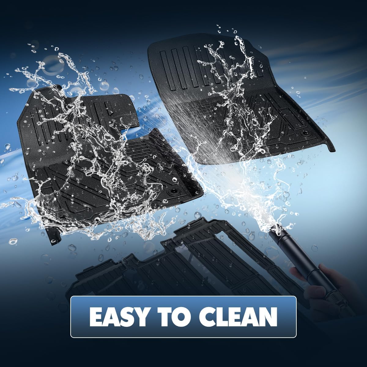 Fit for 2021-2024 2025 2026 T-oyota Sienna 7 Passanger Floor Mat 3 Rows Liner, All-Weather 3D Custom Interior Car Mats Compatible for Toyota 2021 2022-2024 2025 2026 Sienna Accessories（7 Passenger）