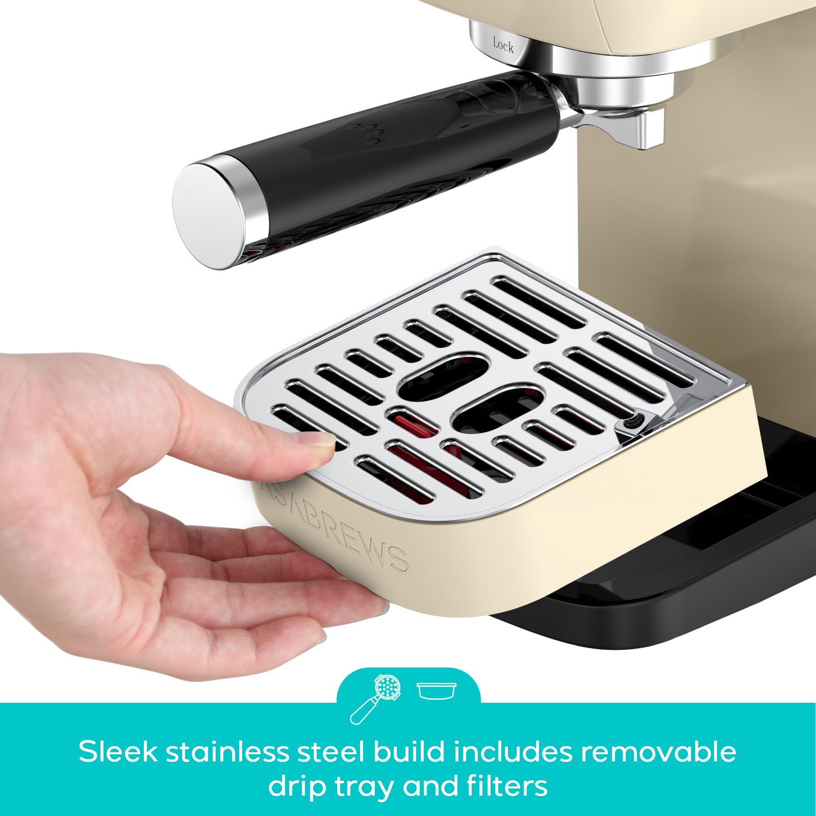 CASABREWS Espresso Machine - Make Barista Drinks at Home -5 CASABREWS Espresso Machine - Make Barista Drinks at Home -5