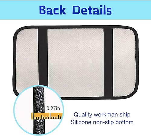 Miniatura 7 de 1 almohadilla para reposabrazos central de automóvil, funda de cuero para reposabrazos, almohadilla de consola central automática, accesorios de