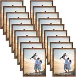 Ensemble de 18 Cadres Photo Plastique Noir Hoikwo 8,5x11 avec Couverture en Plastique, Cadres pour Certificats, Diplômes, Récompenses, Cadres Légers en Gros 8,5 par 11 pour Accrochage au Mur et Table