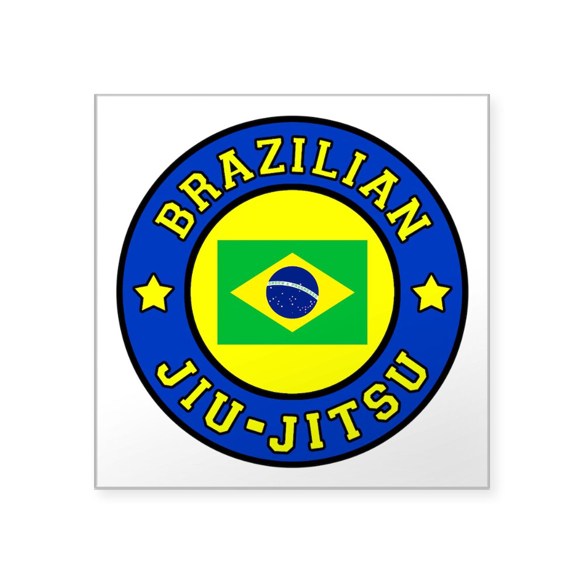 CafePress Brazilian Jiu Jitsu Square Sticker 3 X 3 Square Bumper Sticker Car Decal