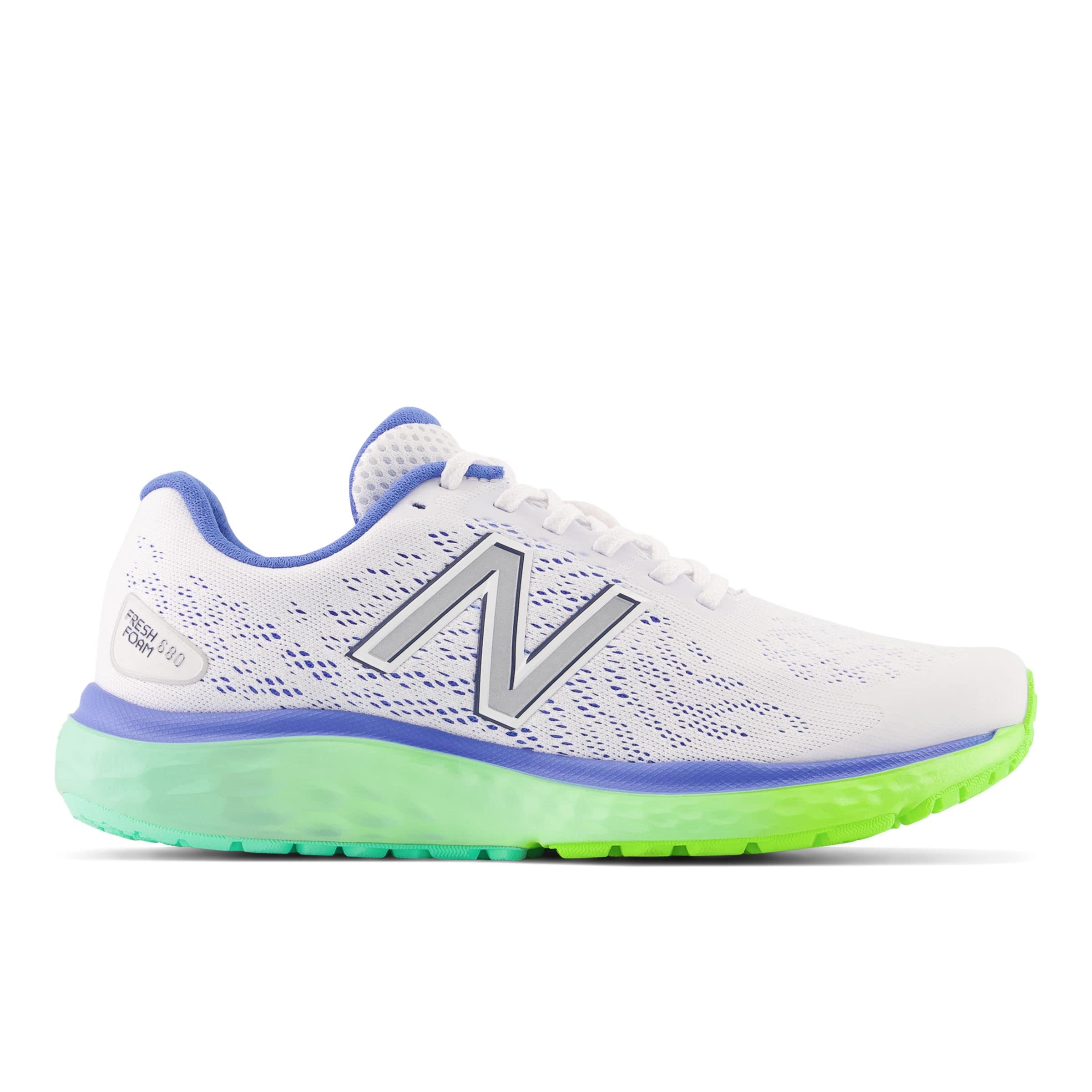 New Balance Womens 680 White Running Shoe - 4 UK (W680PW7) (B09H3PCN4H) Amazon Price History, Amazon Price Tracker