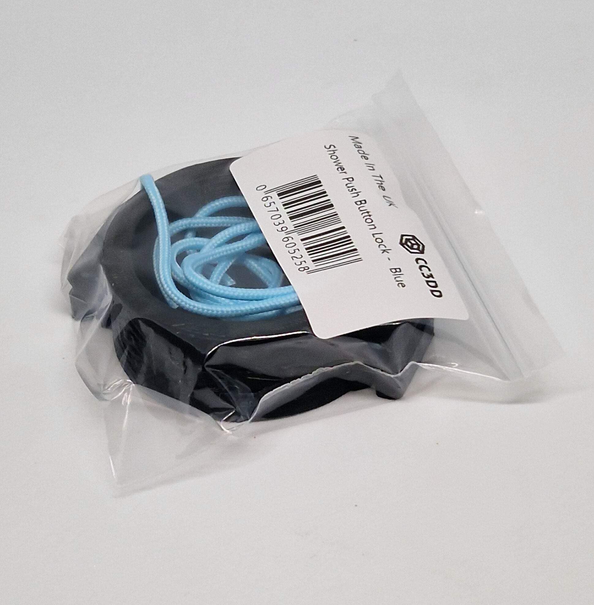 CC3DD Public Shower Push Button Time Lock Attachment (Gym, Swimming, Camping, Caravan) Blue