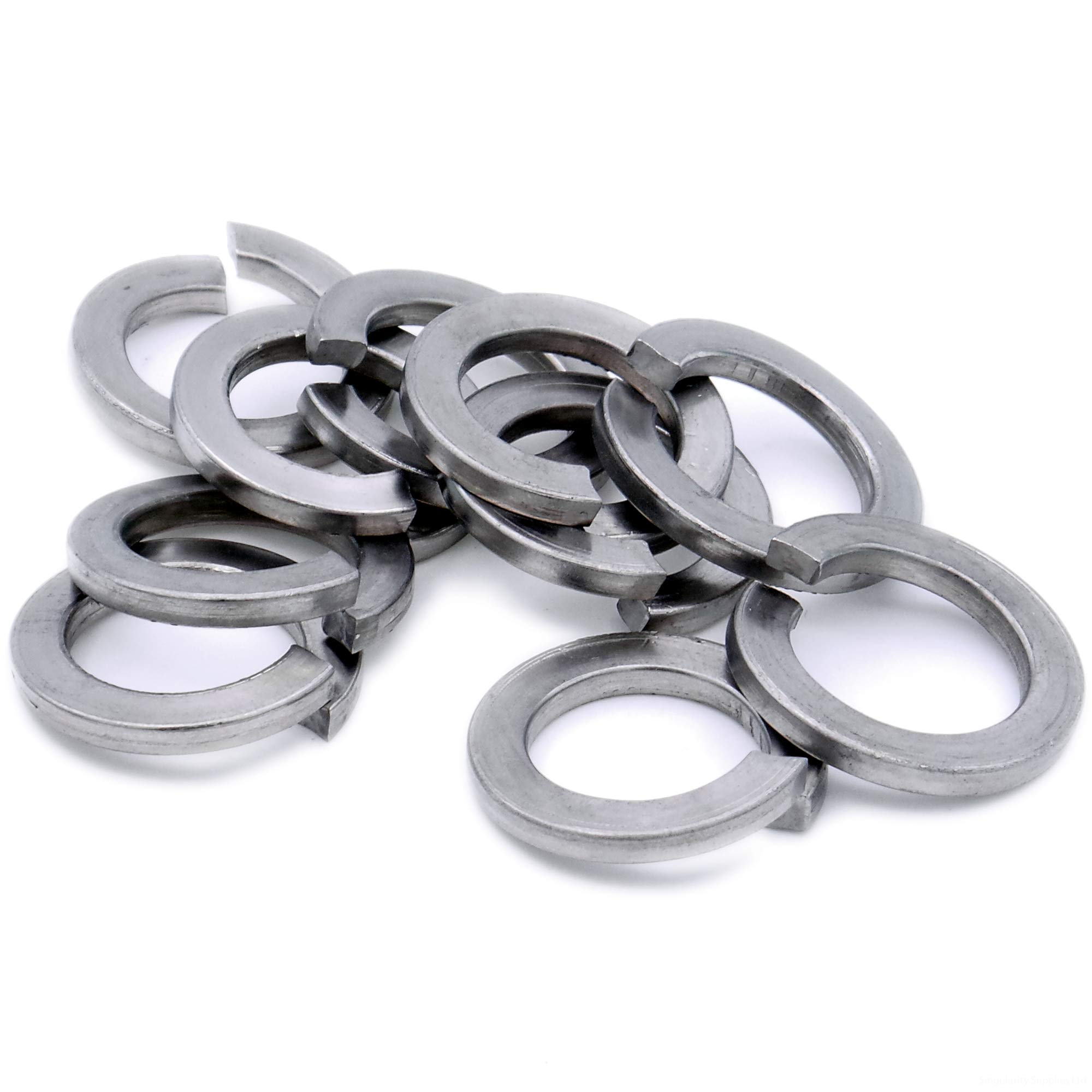 Singularity Supplies M5 (5Mm) Rectangular Spring Split Lock Washer - Stainless Steel (A2) (Pack Of 20)