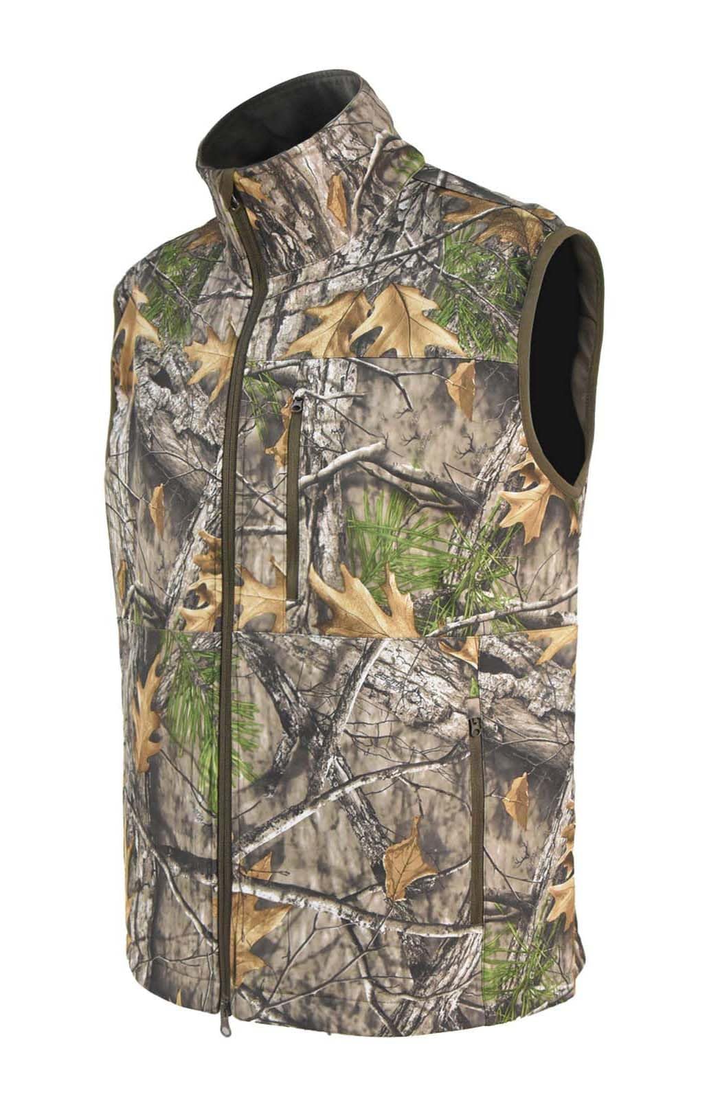 Gilet Caccia Uomo Invernale, Mimetico Gilet da Caccia con Foderata in Pile, Impermeabile e Antivento, Multi-Tasca Traspirante Panciotto per Inverno e Autunn, Caccia, Pesca