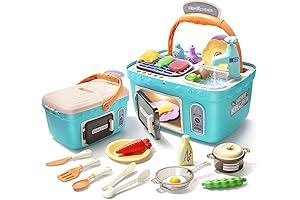 CUTE STONE Kids Picnic & Kitchen Playset: Fun-Filled Adventures for Aspiring Chefs