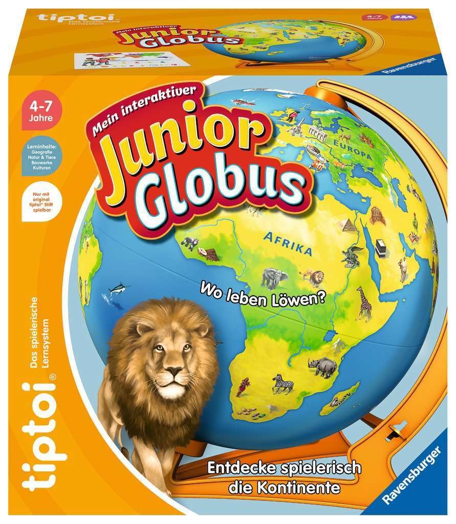 Ravensburger tiptoi 00115 - My Interactive Junior Globe: Juguetes para niños a Partir de 4 años