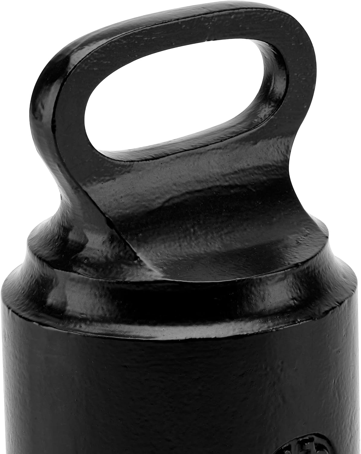 CRAFTSMAN ROAD Cast Iron Door Stop Decorative, Weighted Heavy Door Weight 7lb Antique Free Standing 7' x 4' Non Slip with Handle (Black)