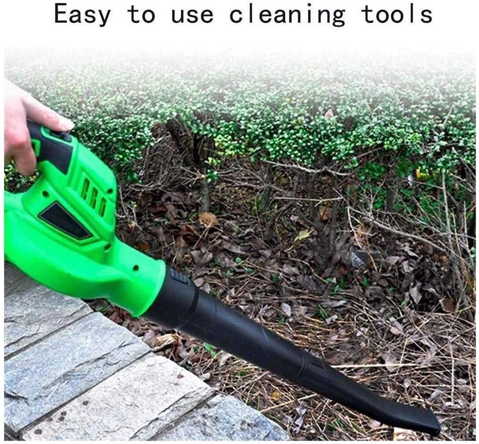 Convenient Cordless Leaf Blower, with 2.0Ah Battery and Fast Charger for Blowing Sucking Car Leaf Clearing Dust & Small Trash Hard to Clean Corner (Size : Battery2) ()