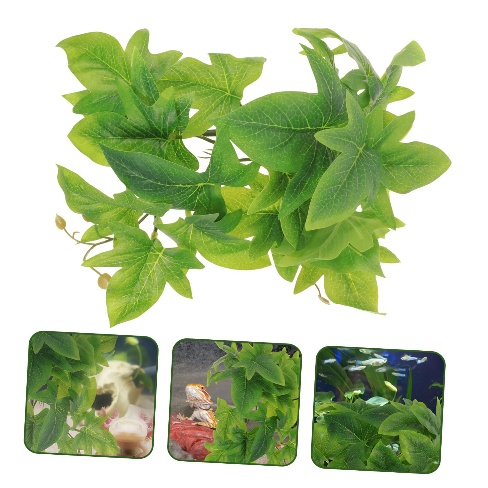 Yardwe 3piezas Artificial para Terrario y Decoración De Reptiles Simulada Pared Ornamentación De Hábitat De Yuca Accesorio De y Terrario