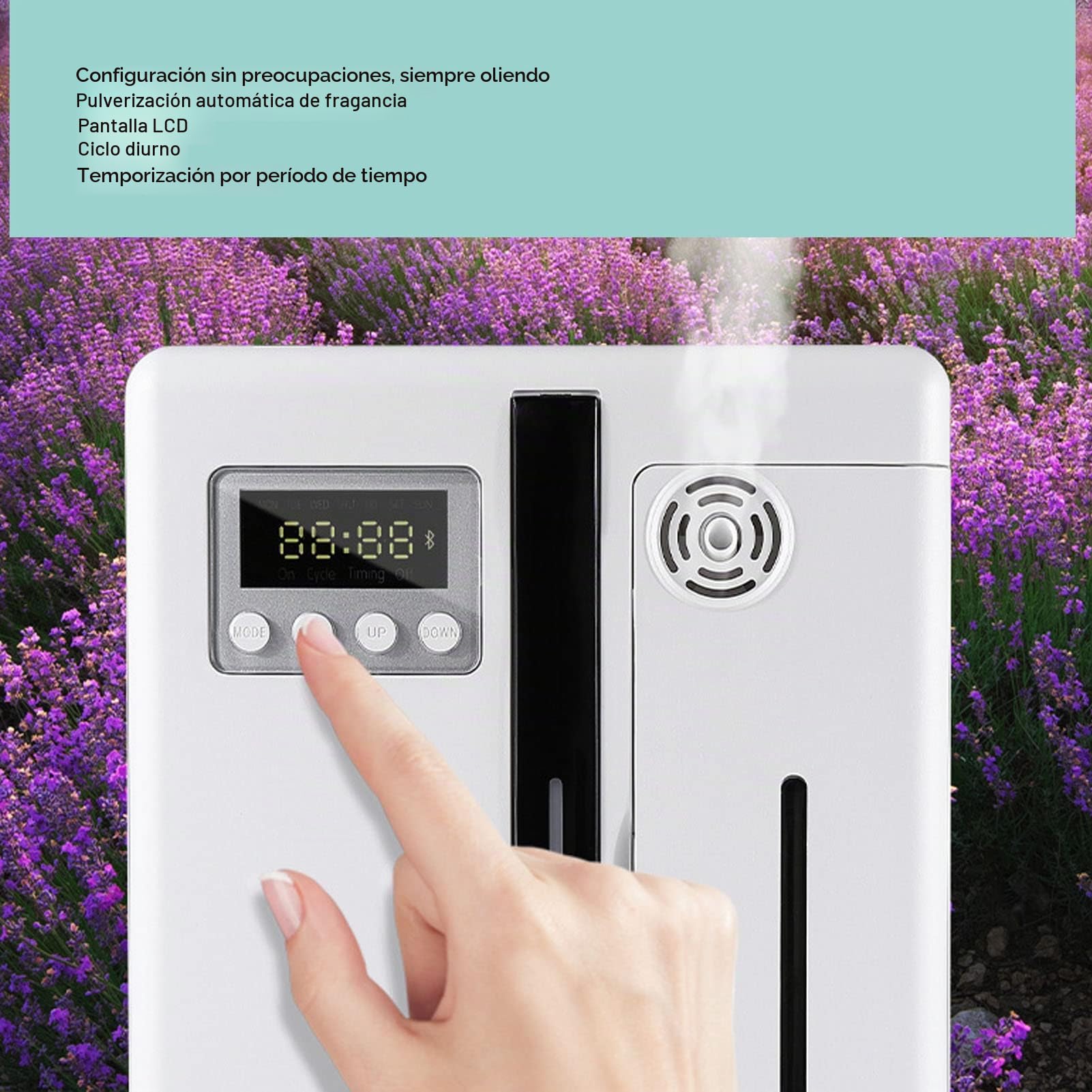 Asixxsix Smart Scent Air Machine,Difusor de Aceite Esencial sin Agua Profesional con Tecnología de Nebulización Máquina Difusora de Automática para Aceites Esenciales paraHabitaciones