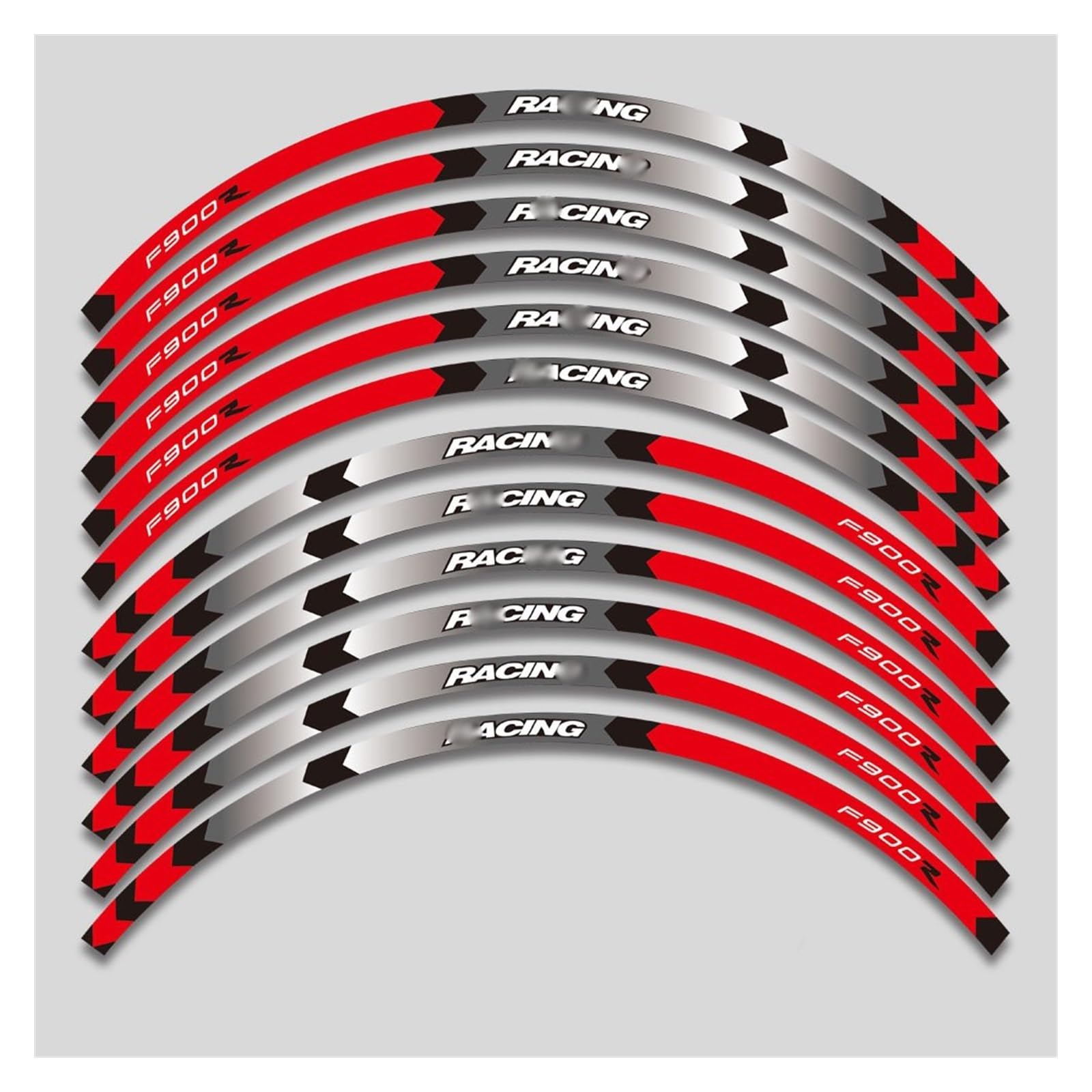 Applique for F900R F900 R F900r Motorcycle Tire Waterproof Wheel Sticker Rim Reflective Stripe Suit(A2)