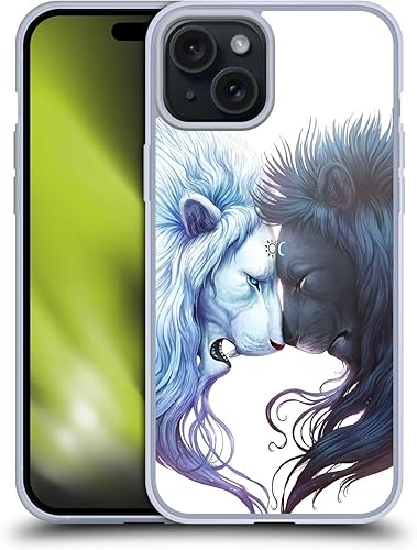 Miniatura 8 de Head Case Designs Officially Licensed Jonas JoJoesArt Jödicke Yin Yang Wolves Creatures Soft Gel Case Compatible with Apple iPhone 15 Plus