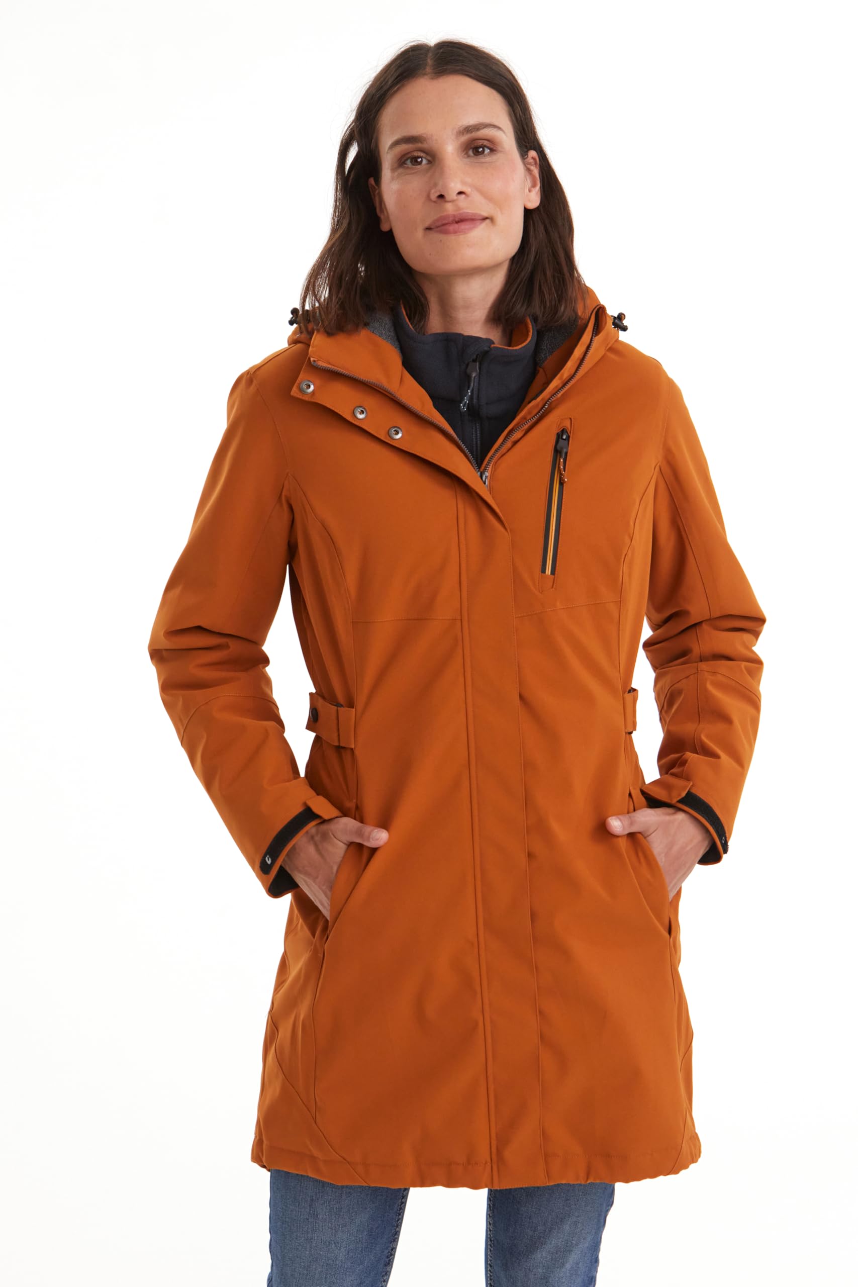 Killtec Damen Parka Funktionsparka mit abzippbarer Kapuze KOW 165 WMN PRK wasserdicht, Winddicht, atmungsaktiv