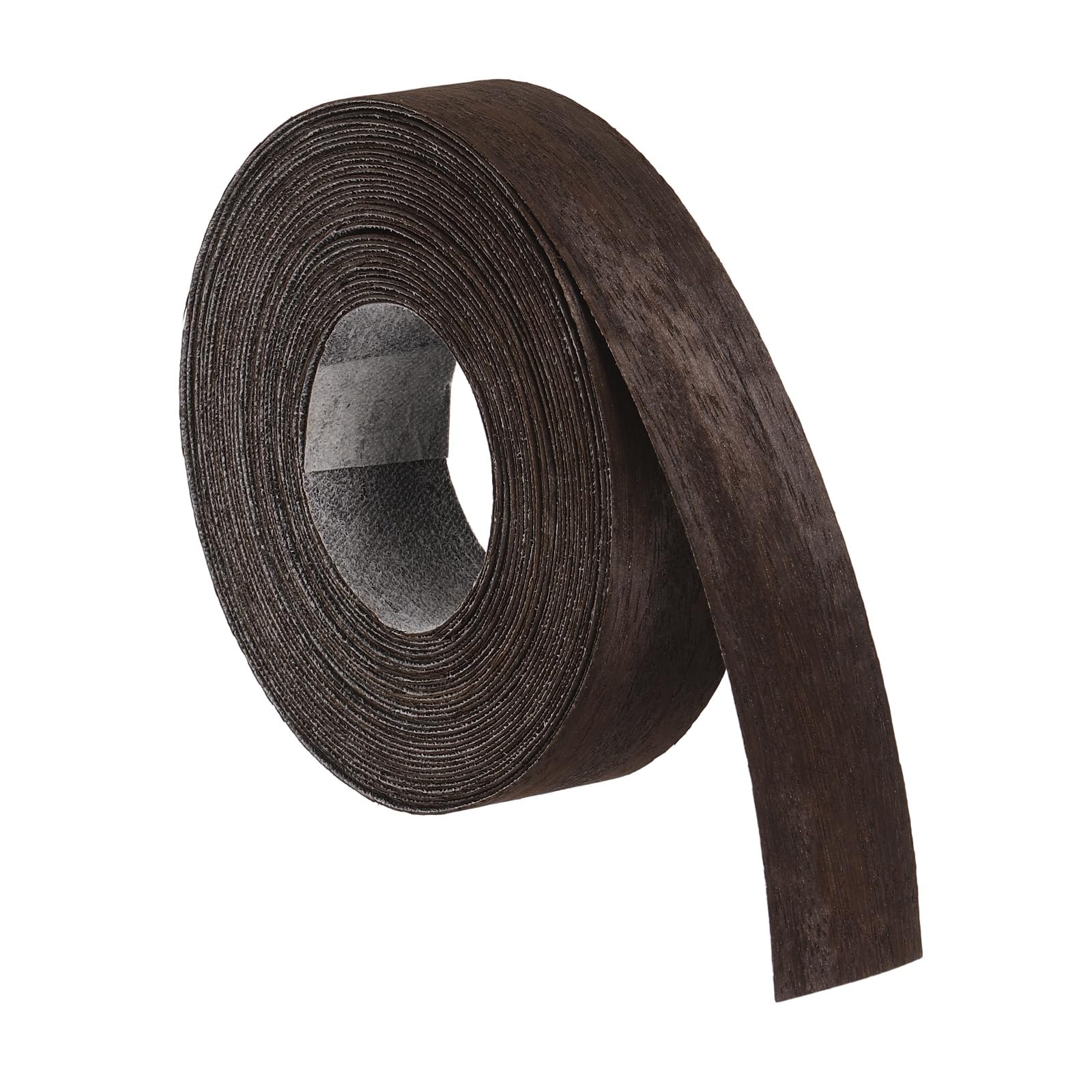 sourcing map 2.5cm x 7.62m Wood Veneer Edge Banding, Pre-Glued Flexible Eucalyptus Edging Strips, Iron on with Hot Melt Adhesive Wood Tape for Cabinet Repair and Furniture Restoration