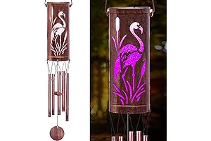 Colorful Flamingo Wind Chime Garden and Yard Home Outdoor Decoration