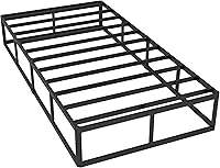 Vista 12 de Box Spring Queen - Somier de Metal Queen de Perfil Bajo Resistente de 3 Pulgadas para Cama, Base de Colchón, Fácil Montaje, Funda Fácil de Limpiar