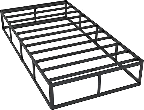 Vista 12 de Box Spring Full - Muelles de metal resistentes de perfil bajo de 3 pulgadas para cama matrimonial, base de colchón, fácil montaje, cubierta fácil