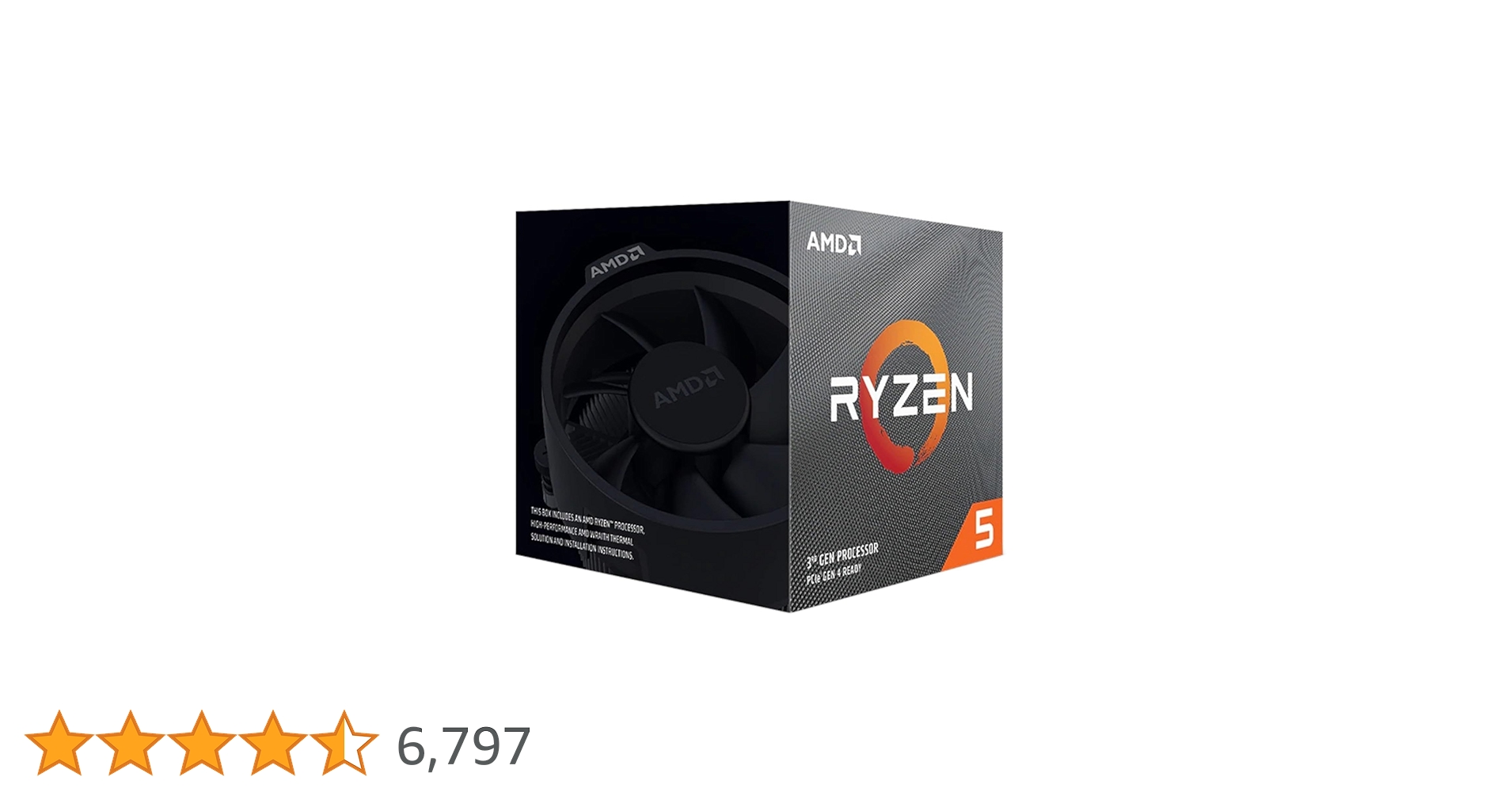 Amazon | AMD Ryzen 5 3400G with Wraith Spire cooler 3.7GHz 4