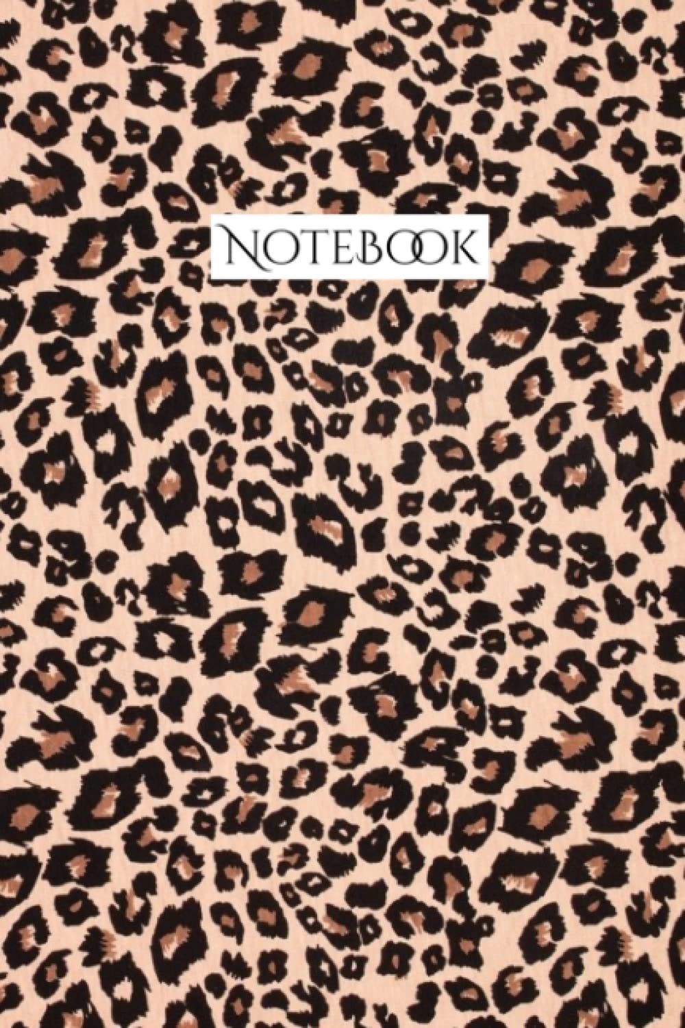 Notebook Leopard Print Design: Composition Notebook, Journal "6 x 9" - 105 pages