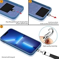 Vista 6 de Funda compatible con Samsung Galaxy S22 de 6.1 pulgadas, funda protectora de silicona suave al tacto de cuerpo completo, correa de cordón