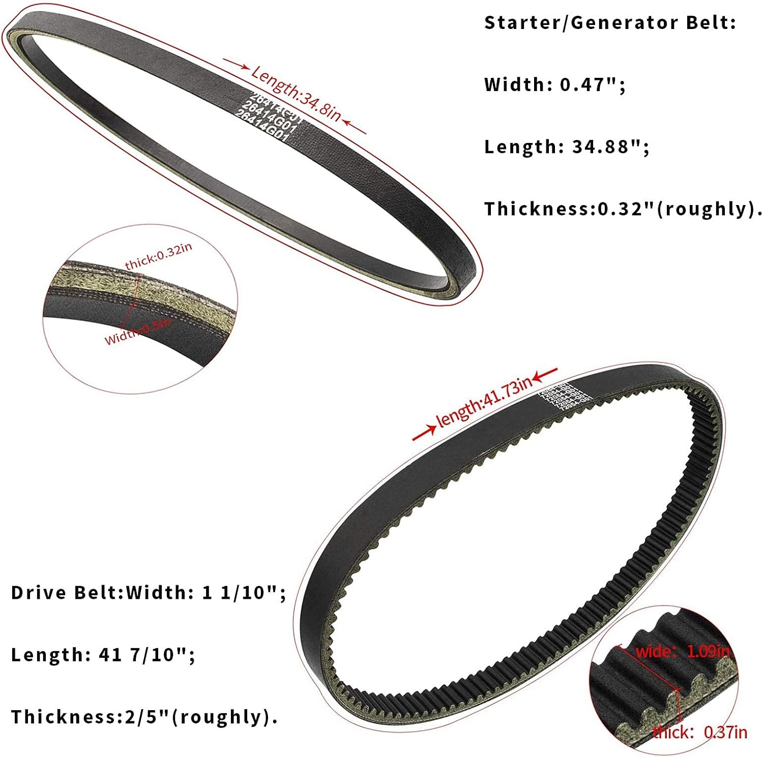 GATES SET CINGHIE Dentate K02T313 Per Hyundai Kia Sonata IV Santa FE