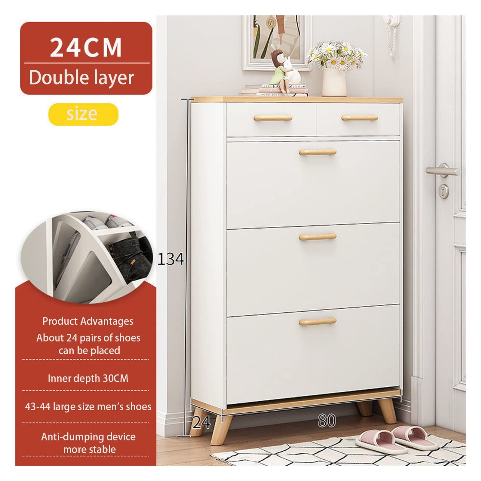 Amazon｜シューズラックオーガナイザー フリップフロップシューズ