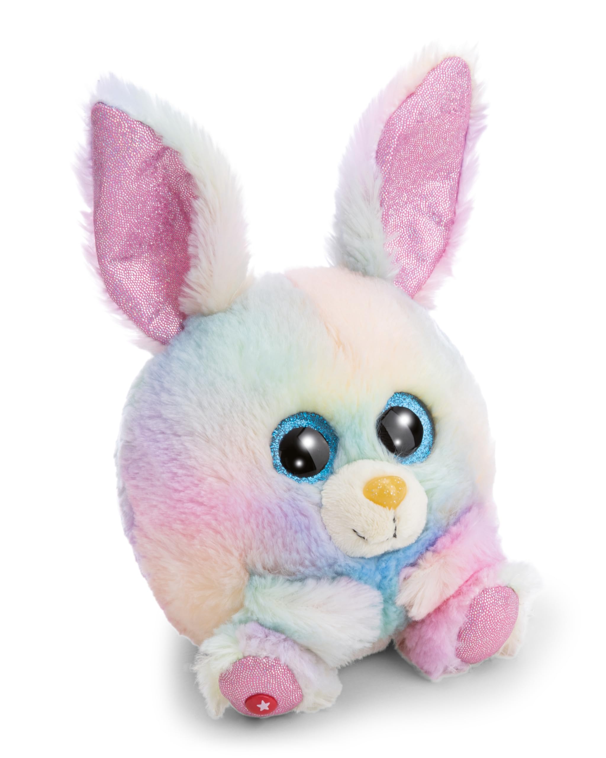 NICI GLUBSCHIS Baby Rabbit Soft Toy, Stuffed Animal Made of Soft Plush, Cute Plush Toy for Cuddling and Playing, for Children and Adults, Great Gift Idea, 13 cm, Rainbow Candy โ 63050 โ image 1