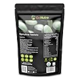 Go Nutra - Spirulina Tablets, Organic Spirulina, Packed with Vitamins, Minerals, Fibers, Amino Acids, and More, All-Natural Spirulina Supplement, Non-GMO, Vegan, 500 mg, 720 Tablets
