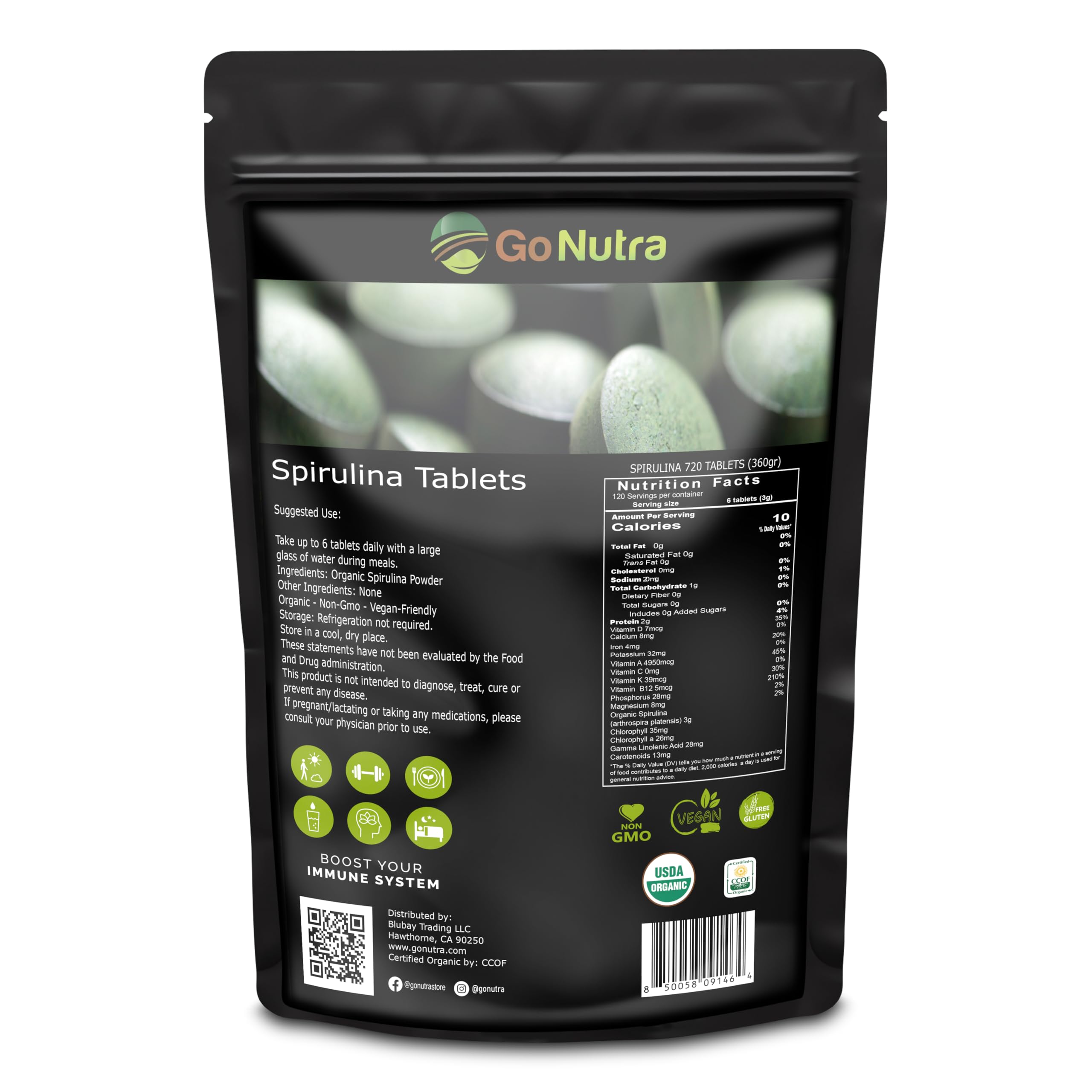 Spirulina Tablets Organic