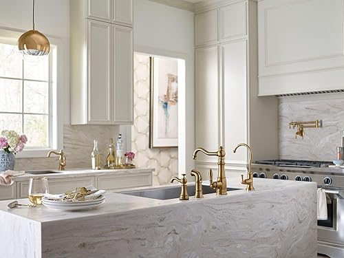 Miniatura 5 de Moen S5510BG Sip - Grifo de bebidas tradicional de cocina para agua fría con sistema de filtración opcional, dorado cepillado