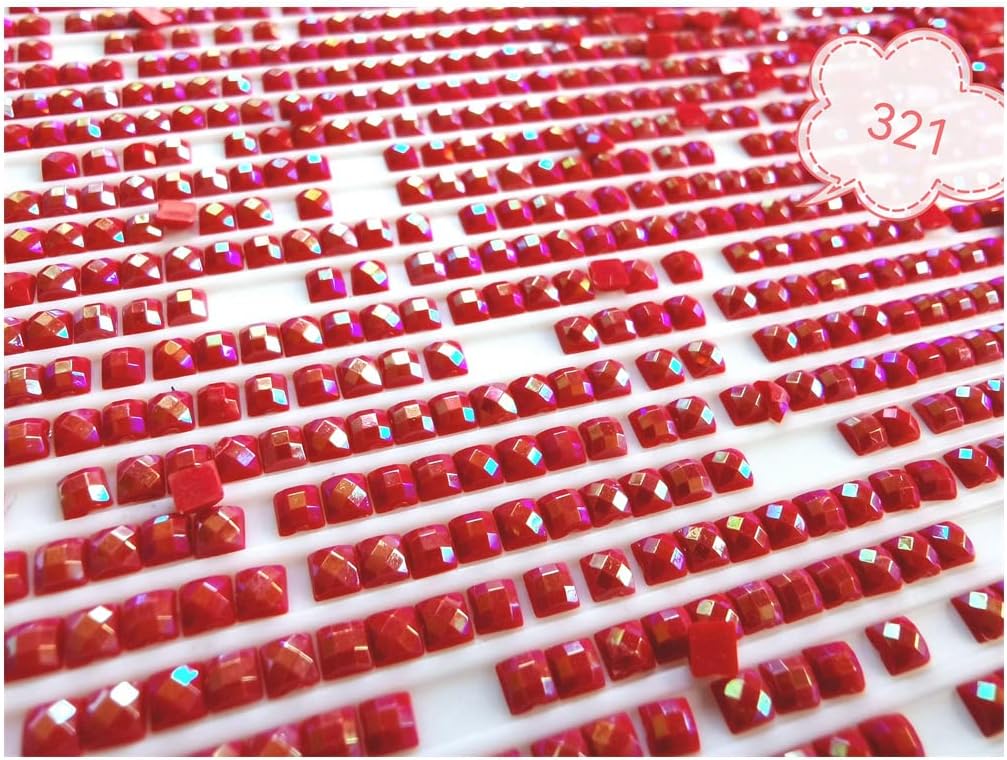 Square AB Diamonds Drills General for Diamond Painting, Manicure 35 Colors Choose (AB211)