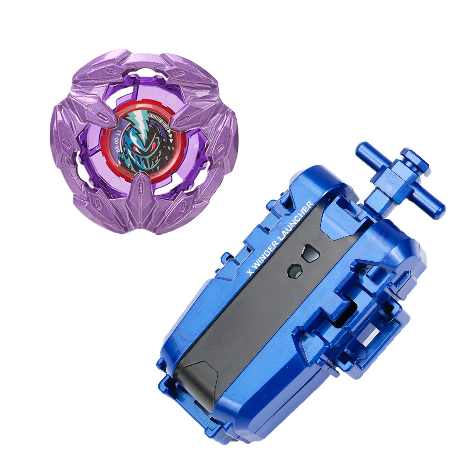 DEZAWRTY Gyro X Set including Right Spinning Top and X String Launcher, Defense Type Starter Pack, Great Toy Gift for Boy Kid 6+