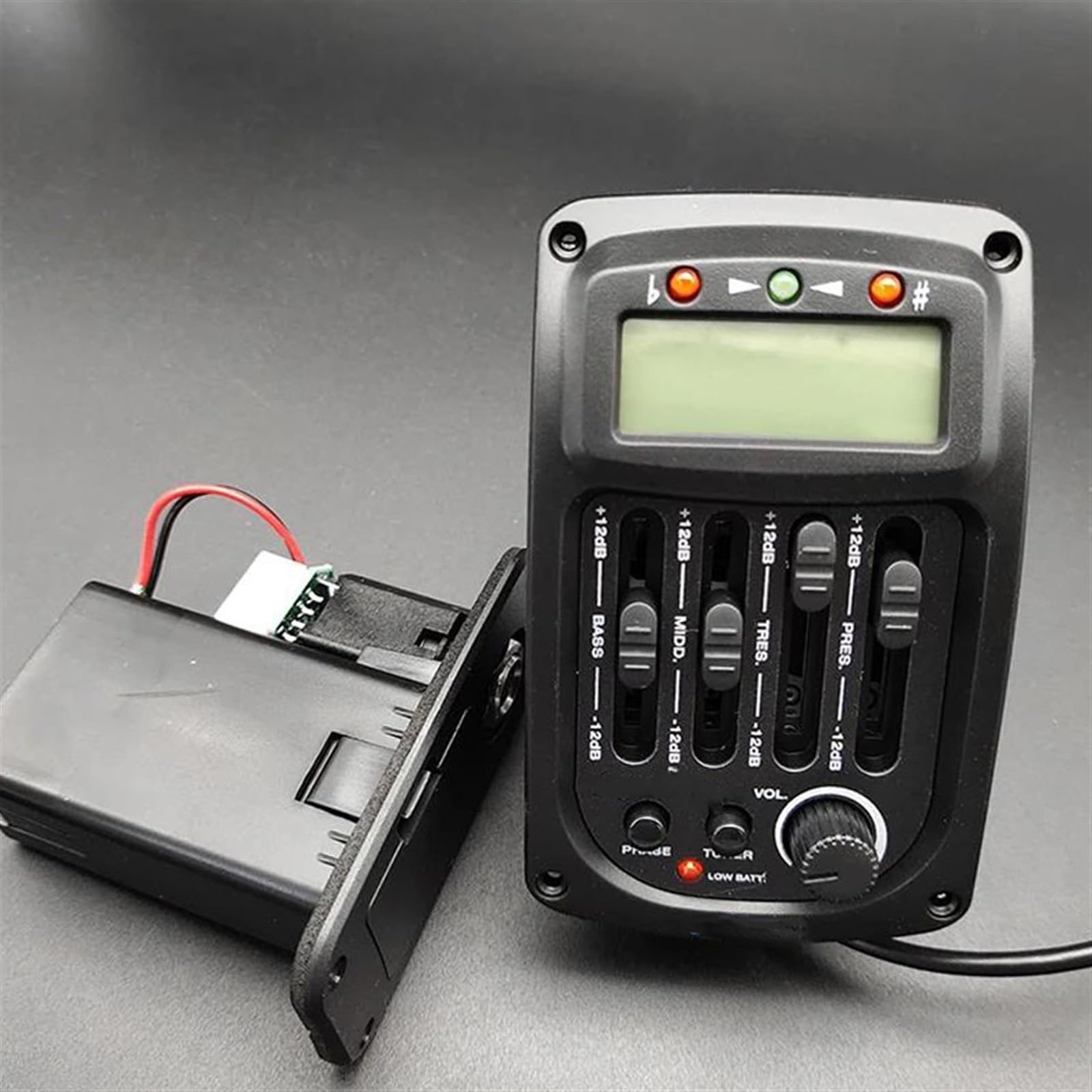 Pickup per strumenti ad arco Pickup Preamplificatore Per Chitarra Acustica Equalizzatore A 3 Bande Sintonizzatore LCD Con Riverbero/delay/coro/parte Di Chitarra Ampia(GS3)