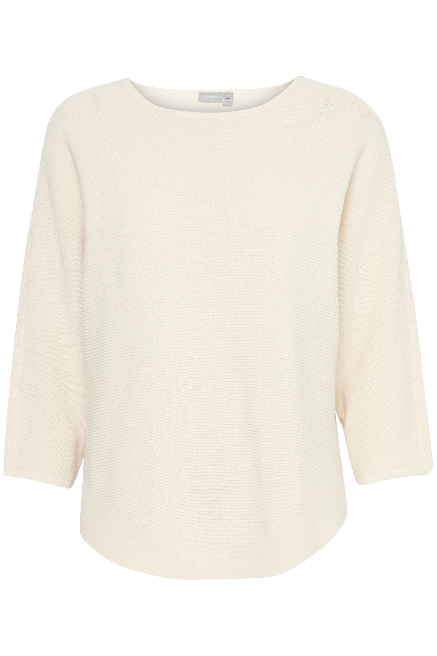 fransa FRSINJA Women's Knitted Jumper Fine Knit Pullover Cotton Blend Loose Fit, Antique (110602)., S
