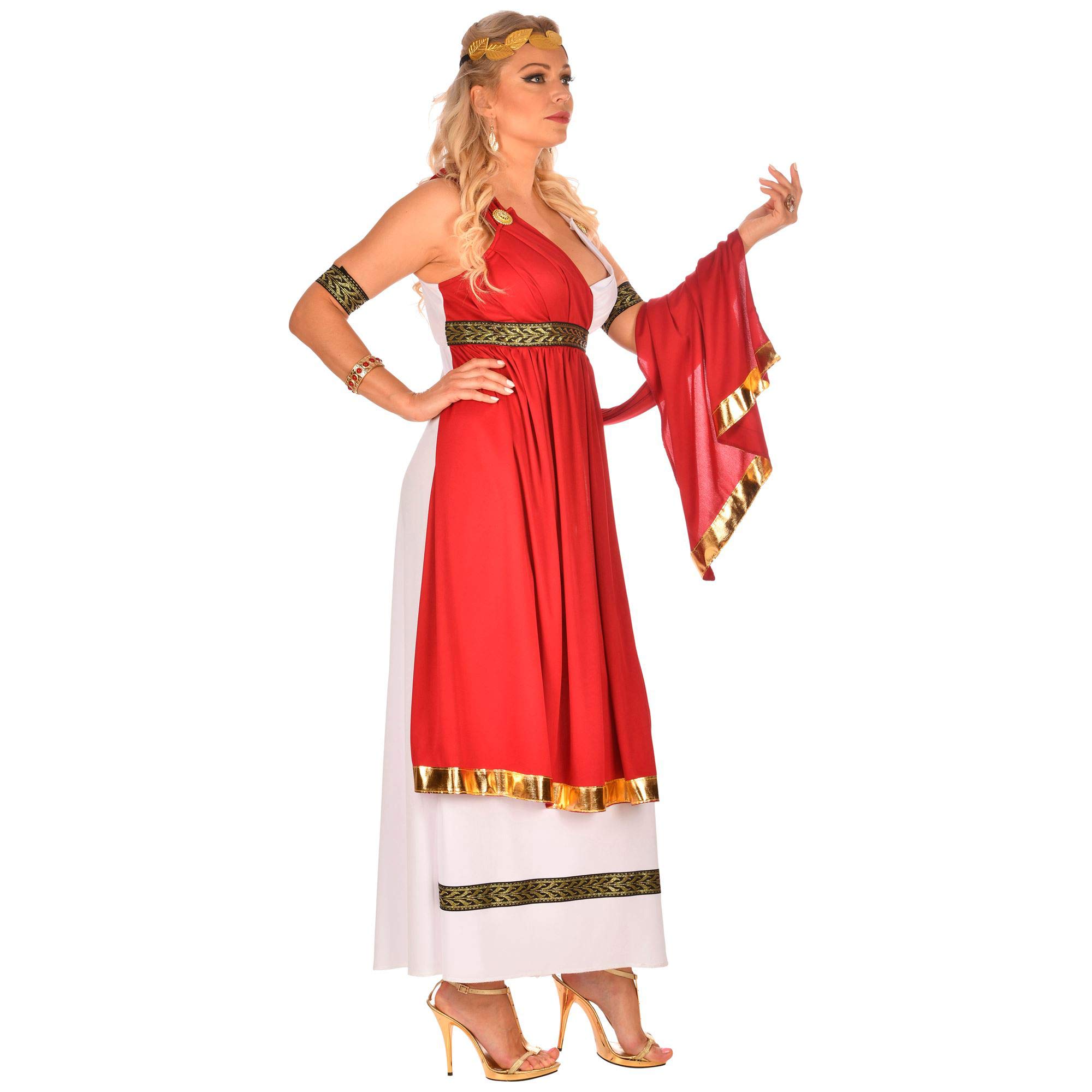W WIDMANN MILANO Party Fashion - Costume Imperatrice Romana, Abito, Romano, Greco, Costumi di Carnevale