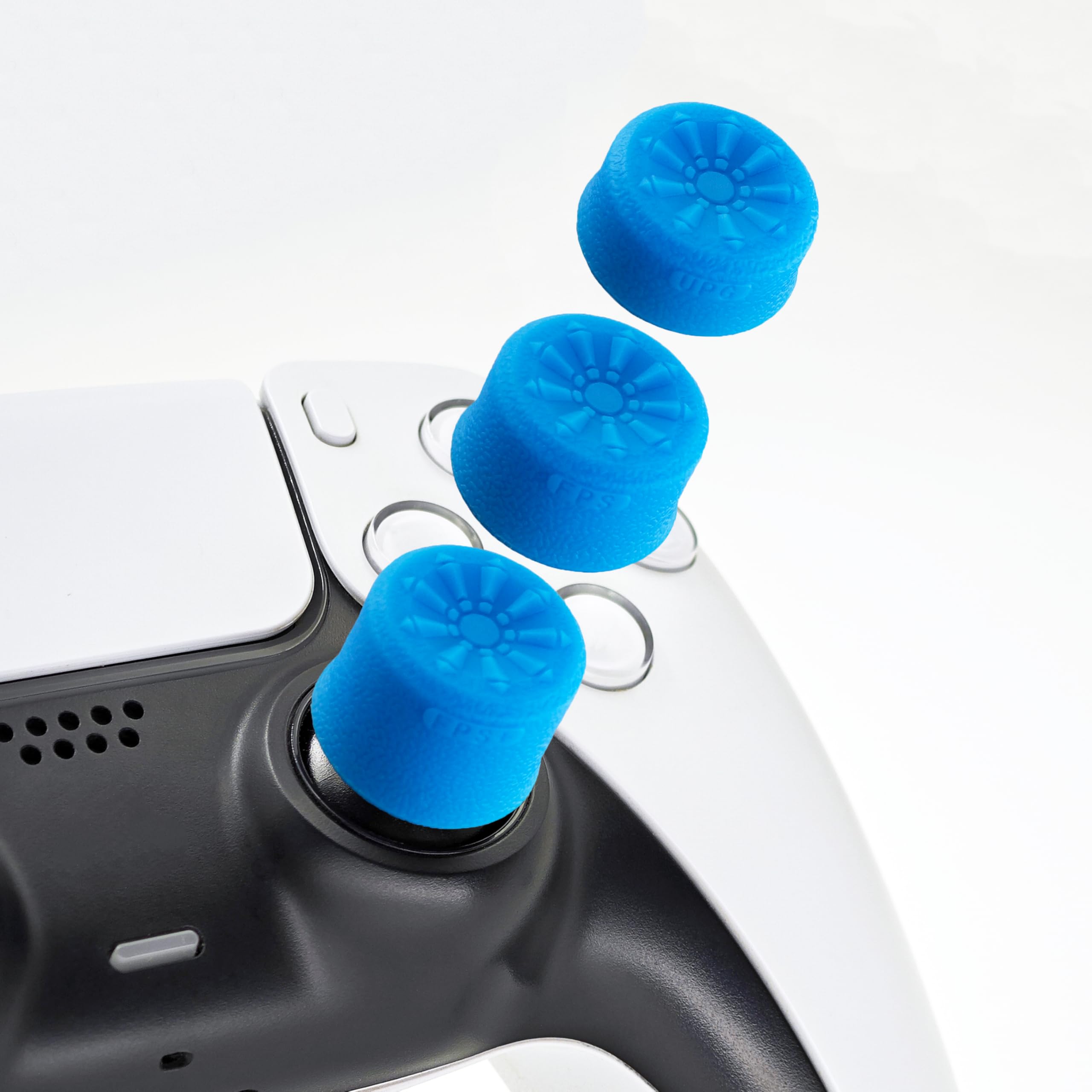 Luck&Link Thumb Grip Set Joystick Cap Analog Stick Cap for for Switch Pro/PS5 Dualsense/Xbox[XSX/XB1] (Blue)