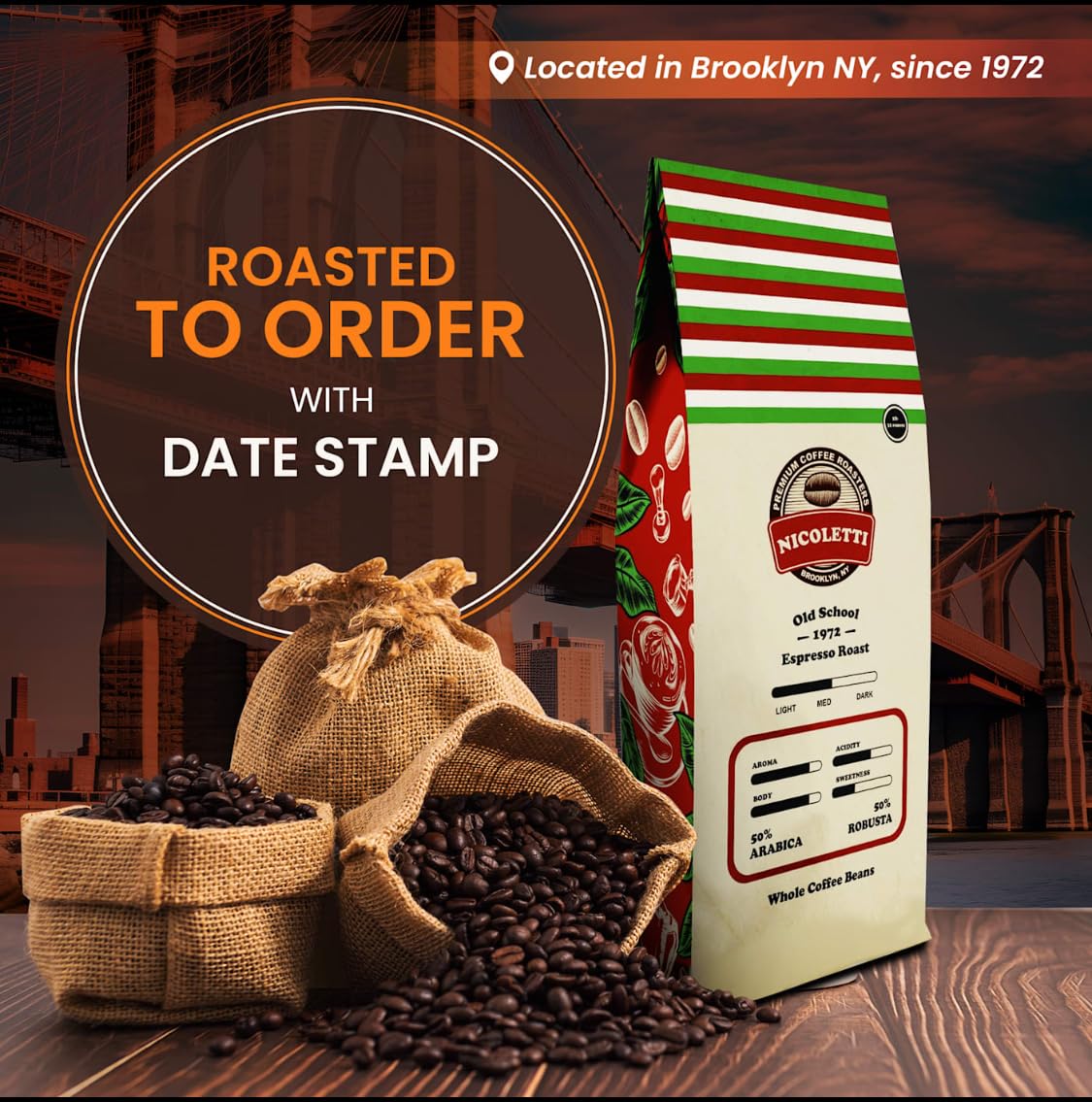 Amazon.com : Nicoletti “Old School 1972” Espresso Roast [Whole
