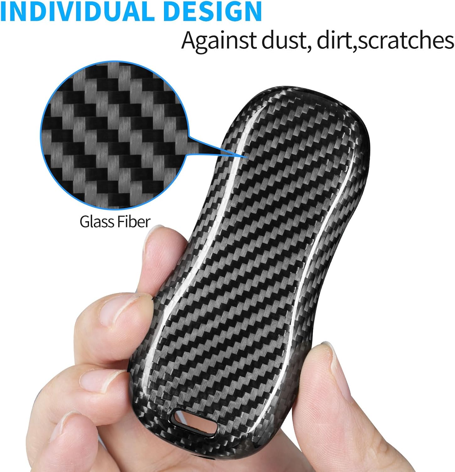 T-carbon Key Fob Cover Compatible with Porsche Cayenne Panamera 2018-2025 - Image 3